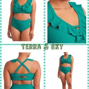 Plus size swimsuit terra & Sky women’s new 2X 4X